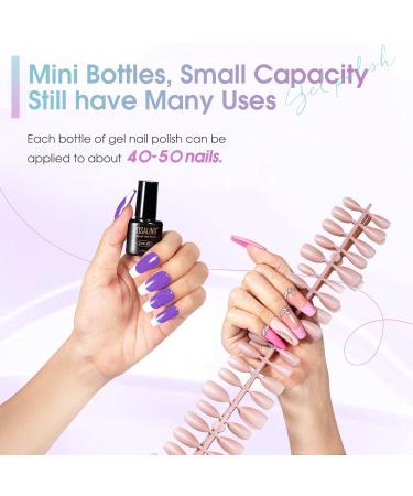 ROSALIND 24PCS Gel Nail Polish Set - 20 Color Fall Winter Gel Polish with Base Coat & Top Coats for Stunning Holiday Nails - Buy Online on SooperMarket.com