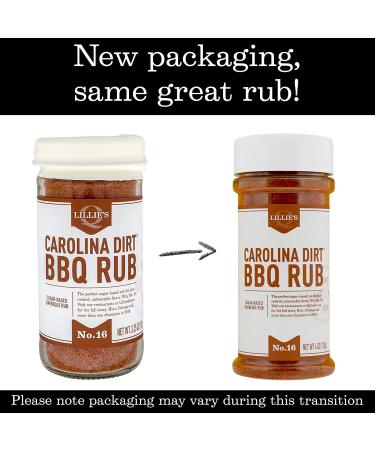 Lillie's Q Carolina Dirt BBQ Rub - Sweet Southern Spice Blend for Ribs, Pork & More (3.25 oz, 2-Pack) - Buy Online on SooperMarket.com