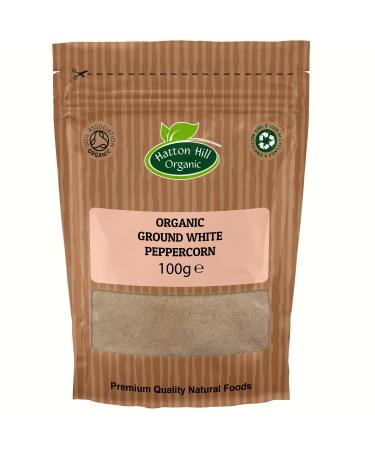 Organic Ground White Pepper 100g by Hatton Hill Organic - Certified Organic