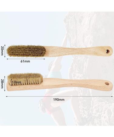 Premium Rock Climbing Brush with Boar's Hair Bristles - Ideal for Indoor & Outdoor Climbing Holds & Chalk - Ergonomic Handle - CJ-CB2010B - Buy Online on SooperMarket.com