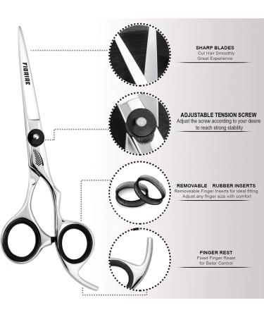 Fiorire Stainless Steel Barber Scissor - Professional Hair Cutting Tool for Men and Women - Buy Online on SooperMarket.com