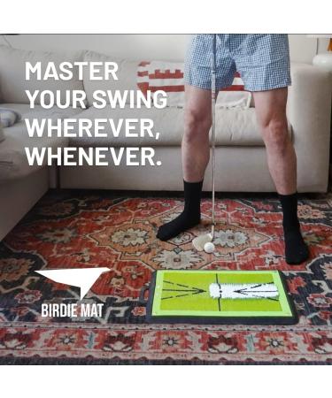 Premium Birdie Mat: Swing Training Mat for Precise Swing Path Analysis and Ball Impact Assessment - Buy Online on SooperMarket.com