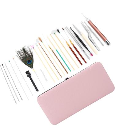 23Pcs Stainless Steel Double Headed Ear Spoons Set - Ear Wax Removal Tool with Spiral Tips for Ear Care - Cherry Powder Ear Picking Set - Buy Online on SooperMarket.com