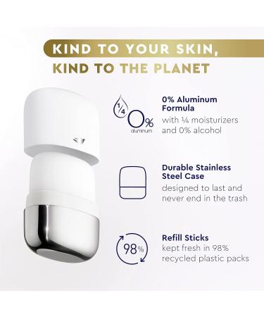 Dove Deodorant Refills Refill Kit 0% Aluminum Cucumber & Green Tea Aluminum Free Deodorant 1.13 oz Cucumber Green Tea 1.13 Ounce (Pack of 1) - Buy Online on SooperMarket.com