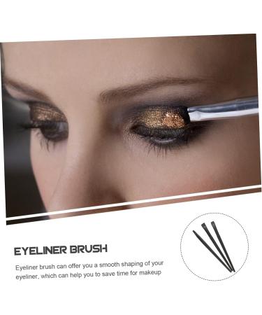 Baluue 12 Pcs Eyeliner Brush Eyebrow Brush Thin Eyeliner Brush Flat Eyeliner Brush Female Black  - Buy Online on SooperMarket.com