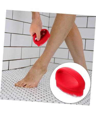 FRCOLOR Silicone Bath Brush - Exfoliating Body Scrubber for Gentle Cleaning and Exfoliation - Buy Online on SooperMarket.com