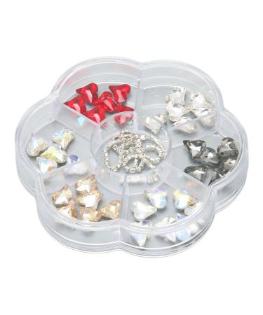 JUOPZKENN 1 Box Nail Art Rhinestones Resin Nail Art Ornaments Shiny Nail Accessories for Nail Decoration