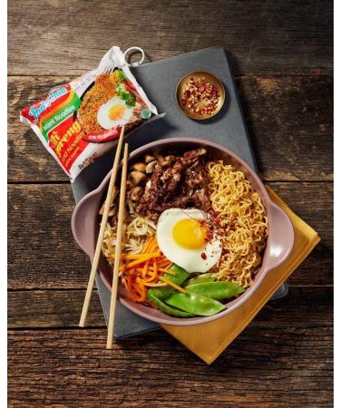 CNMART Indomie Noodles Mixed 4 Flavours HALAL 40 Packs Case (Mi Goreng Stir Fry Spicy Chicken Special Chicken) - Buy Online on SooperMarket.com