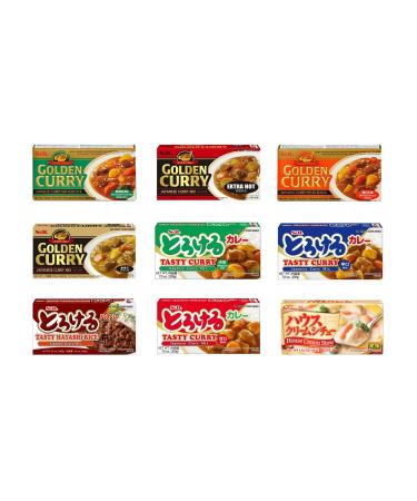 S&B Golden Curry Sauce Mixed Assorted Flavours 220g (Pack of 3) Self Customised