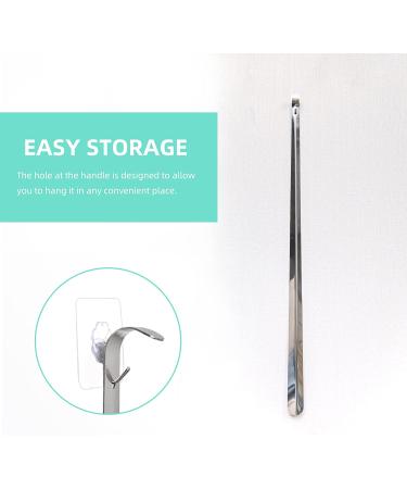 Long Handle Metal Shoe Horn - 31.5 for Seniors, Pregnant Women, and Back Pain Relief - Buy Online on SooperMarket.com