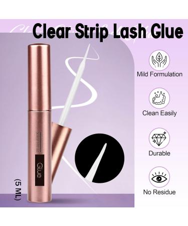 Wispy False Eyelashes with Eyelash Glue Cat Eye Lashes Natural Look 10 Pairs Reusable Eyelashes 3D Fake Strip Lashes with 5ML Lash Glue Cat Eye Natual - Buy Online on SooperMarket.com