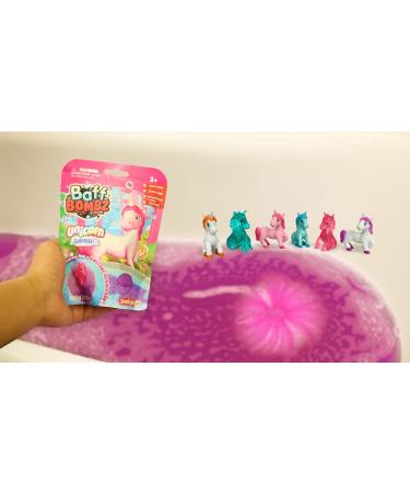 Large Unicorn Surprise Bath Bomb by Zimpli Kids - 6 Collectible Unicorn Toys - Fizzing Gift Set for Kids - Perfect Stocking Filler & Xmas Present - Buy Online on SooperMarket.com