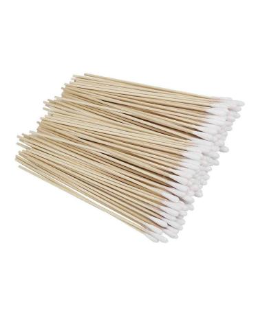 Long wooden handle cotton swabs 400 pieces cotton swabs with wooden handles cleaning cosmetic tools with a tip removal of make-up wound supply cotton swabs
