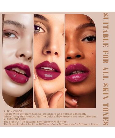 Plumping Lip Oil | Hydrating Chilli Extract Lip Plumper Gloss | Long Lasting Waterproof Tinted Lip Balm for Women - Buy Online on SooperMarket.com