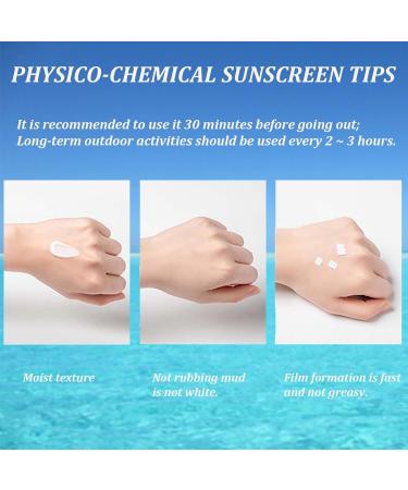 Trendyfave Sunscreen SPF 50+ Sun Cream For High Sun Protection Ultra Light UV Protetion Suncream Long-Lasting Anti-Sweat Anti-Eye Stinging Sensitive Skin Travel Size 50g - Buy Online on SooperMarket.com
