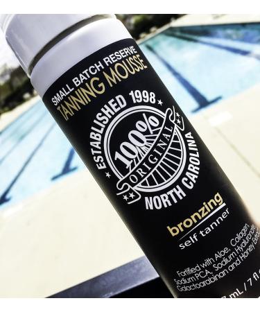 Famous Dave's Dark Tanning Mousse with Instant Bronzer | Organic Sunless Self Tanner for Medium/Darker Skin Tones | Moisturizing Natural Tan Results - Buy Online on SooperMarket.com