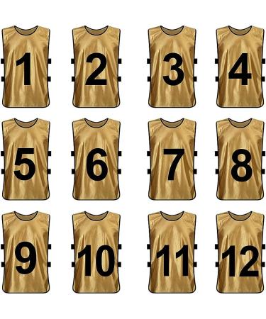 Toptie 12 Numbered Training Vests (#13-24) Soccer Pinnies - Set of 12 - Buy Online on SooperMarket.com