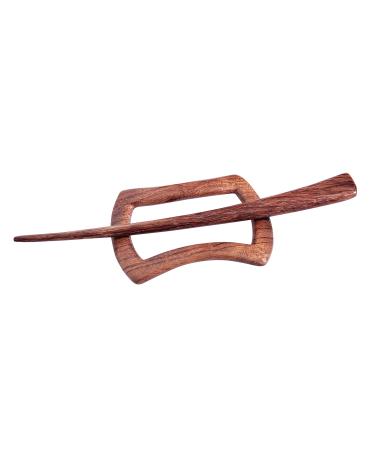 MaryCrafts Wooden Rectangle Hair Barrette  Hair Pin Clip  Shawl Pin  Hairpin  Hair Accessory Toy Handmade