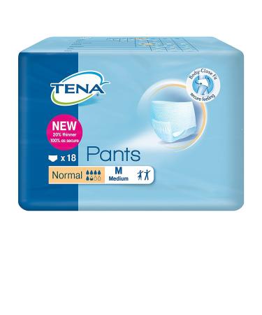 Tena Adult Incontinence Briefs Normal Absorption Size MM (Pack of 18)