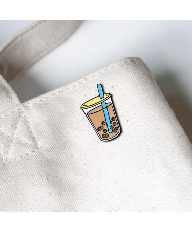 On Point Pins Boba Bubble Tapioca Pearl Milk Tea Brooch Badge Enamel Lapel Pin - Buy Online on SooperMarket.com