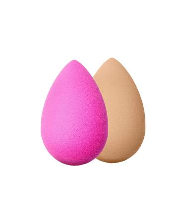 BEAUTYBLENDER Original Pink and Nude Makeup Sponges - Flawless Blending for Liquid Foundations, Powders & Creams - Vegan, Cruelty-Free, Made in USA - Buy Online on SooperMarket.com