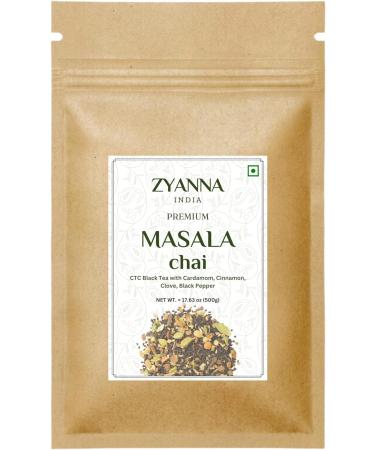 Zyanna Masala Chai Tea - Premium Assam Tea Blend with Indian Masala Spices (8.8oz - 125 Cups) - Buy Online on SooperMarket.com