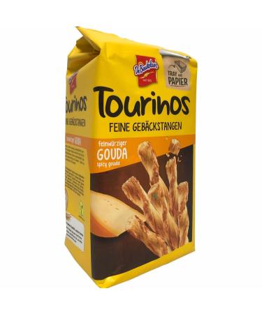 De Beukelaer Tourinos Cheese Pastry Sticks with Gouda - 125g - Gourmet Snack for International Shipping - Buy Online on SooperMarket.com