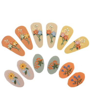 HAPINARY 6 Pairs Fabric Hairpin Hair Clips Cartoon Hair Clip Hairpin Girl Hair Accessory Little Girl Hair Clips Hair Accessories for Hair Barrettes Hair Pin Polyester