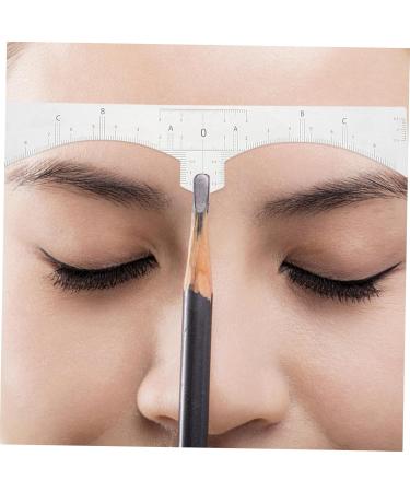 WOONEKY 2 Rolls Adhesive Brow Ruler Stickers Eyebrow Measuring Sticker Makeup Supplies White - Buy Online on SooperMarket.com