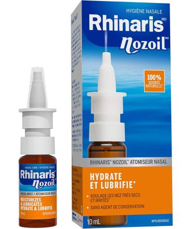 Rhinaris Nozoil Moisturizing & Lubricating Nasal Spray 10ml - Long Lasting Relief from Dryness Congestion Itchiness - Preservative-Free & Soothing Daily Nasal Care for Men & Women - Buy Online on SooperMarket.com