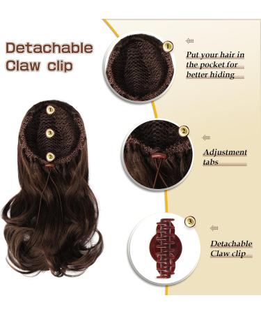 Sofeiyan 13 Long Curly Ponytail Extension - Natural Black | Clip-in Synthetic Hairpiece for Women - Buy Online on SooperMarket.com