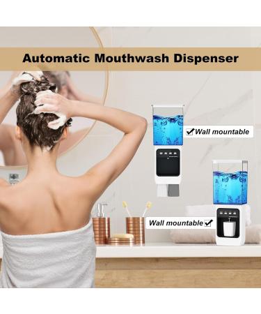 Mundwater Automatic Mouthwash Dispenser - Infrared Sensor Anti-Drop Pump & 2 Magnetic Cups - Ideal for Bathroom Use | International Shipping - Buy Online on SooperMarket.com