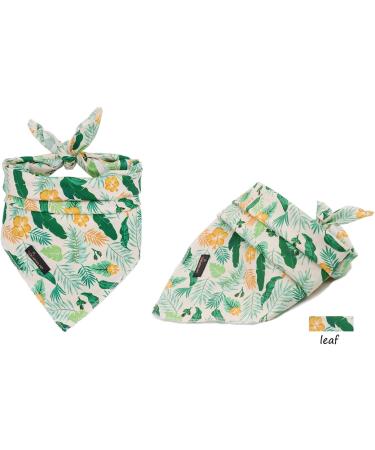 Buy ARING PET Cotton Leaf Dog Bandana | Triangle Bibs & Neckerchiefs for Small & Large Dogs & Cats - Buy Online on SooperMarket.com