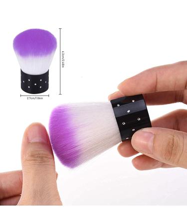 TOROKOM 19 Pcs Nail Art Brushes Set - Acrylic & UV Gel Polish Painting Brushes and Tools (Purple) - Buy Online on SooperMarket.com