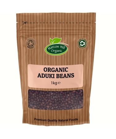 Organic Aduki (Adzuki) Beans 1kg by Hatton Hill Organic - Free UK Delivery