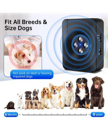 Antibell for Dogs - 3 Levels of Ultrasound Anti-Bark Device 33ft Range | Safe & Effective Dog Barking Control - Buy Online on SooperMarket.com