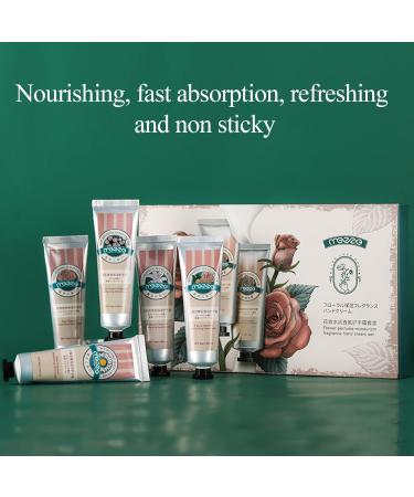 Plant Fragrance Hand Cream Gift Set - 5 Mini Moisturizers for Cracked Hands | Best Hand Care Cream | Hydrating 1g Each - Buy Online on SooperMarket.com