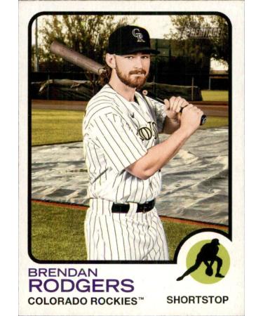 2022 Topps Heritage #87 Brendan Rodgers Colorado Rockies NM-MT MLB Baseball