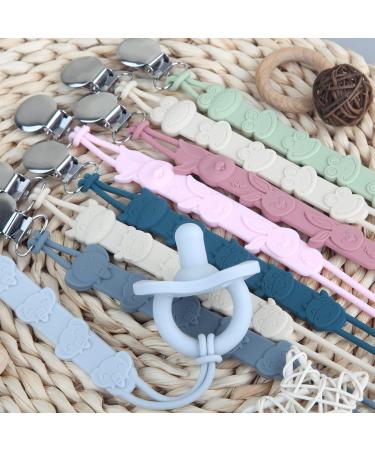 Buy Kowlone Silicone Frog Pacifier Clips for Girls - 2-Pack Gray | Perfect Baby Shower Gift - Buy Online on SooperMarket.com