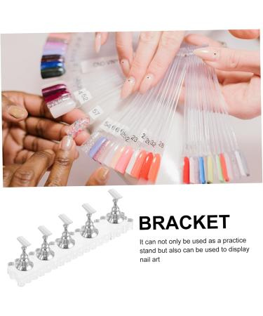 ABOOFAN 1 Set Nail Stands for Press on Nail Stand for Painting Nails Nail Stand for Press on Nail Practice Stand Nail Painting Stand Fake Nail Holder Exercise Rack Symphony Magnet 10.4x3cm As Shown - Buy Online on SooperMarket.com