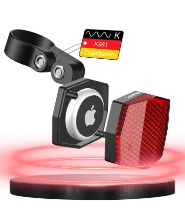 TopTrek Airtag bike hiding place |Certified according to StVZO Airtag bike reflector |Airtag bicycle bracket |Airtag bracket |Tracker bicycle theft protection for MTB e-bike racing bike e-scooter