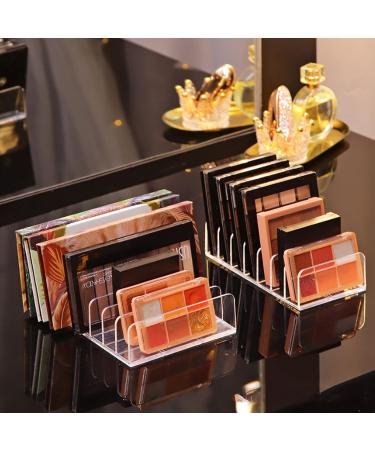 Vowcarol Eyeshadow Palette Organizer Acrylic 7-Section Clear Makeup Holder - 2 Pack - Buy Online on SooperMarket.com