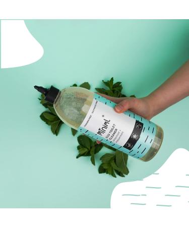Miniml Eco Toilet Cleaner Spearmint & Peppermint 3 x 1L - All Natural Limescale Remover Descaler and Heavy Duty Refill Rim & Bowl Cleaning Liquid Antibacterial Bleach - 100% Vegan & Cruelty Free - Buy Online on SooperMarket.com