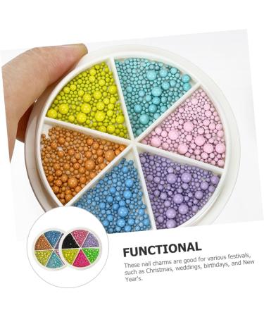 minkissy 2 Boxes Nail Art Macaron Colored Steel Balls Nail Decorations Accessories Mini Miss - Buy Online on SooperMarket.com