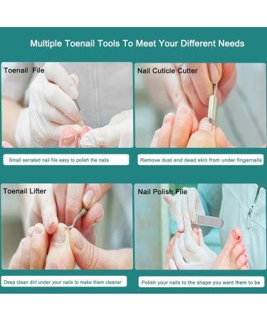 Toenail Clippers for Thick & Ingrown Nails | Large Set for Seniors & Men - Best Quality & Easy Use - Buy Online on SooperMarket.com