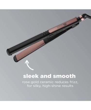 CONAIR INFINITIPRO 1875 Watt AC Motor Pro Hair Dryer with Ceramic Technology Black & Infinitipro Rose Gold Ceramic Flat Iron 1-Inch Hair Dryer + Ceramic Flat Iron 1-Inch - Buy Online on SooperMarket.com