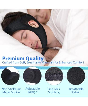 Chin Straps for Snoring - Effective Anti Snoring Devices - Adjustable Anti Snoring Devices - Soft and Breathable Anti-Snoring Chin Strap for Men and Women to Stop Snoring - Buy Online on SooperMarket.com