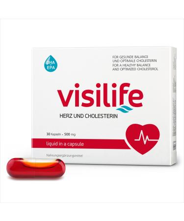 Visilife - for a healthy heart and normal cholesterol level - LDL and HDL.Liquid formula for a complete recording.High results with low doses.Laboratory test (1 Pack)