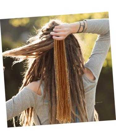 FOYTOKI Dirty Little Braids Double Ended Dreadlock Extensions Women Hairpiece Long Dreadlocks Fashion Hairpiece Dreadlocks Dreadlock Headband Wigs Hair Extensions Hair Wig Men Wig 90X8CM As Shown - Buy Online on SooperMarket.com