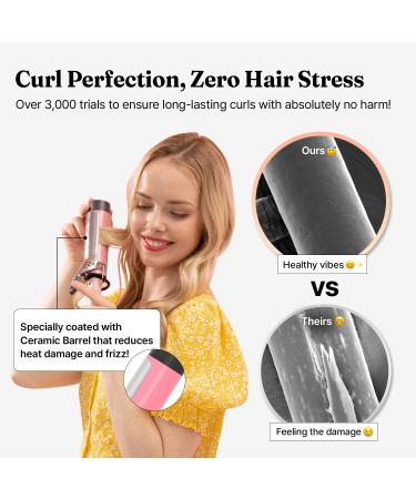 VODANA Professional GlamWave 1.6" Ceramic Curling Iron - Long-Lasting Lavender Curls Instant Heat Hair Curler - International Shipping Available - Buy Online on SooperMarket.com